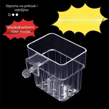 Prozirna zidna košarica za hidroponske biljke u akvariju
