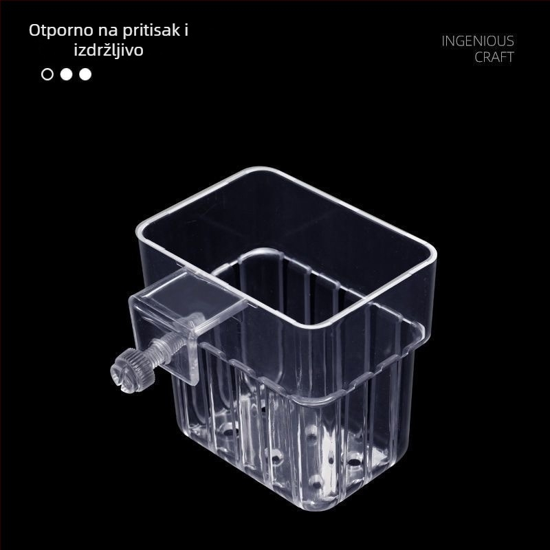 Prozirna zidna košarica za hidroponske biljke u akvariju