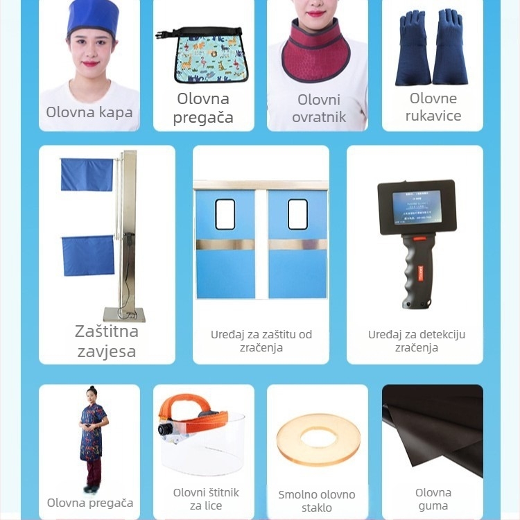 Dječja olovna pregača za radiografiju