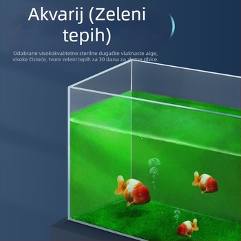 Yee Spore zelenih algi za akvarij, uzgoj dugih dlačastih algi, zelena mah za dizajn akvarija, hrana za zlatne ribice