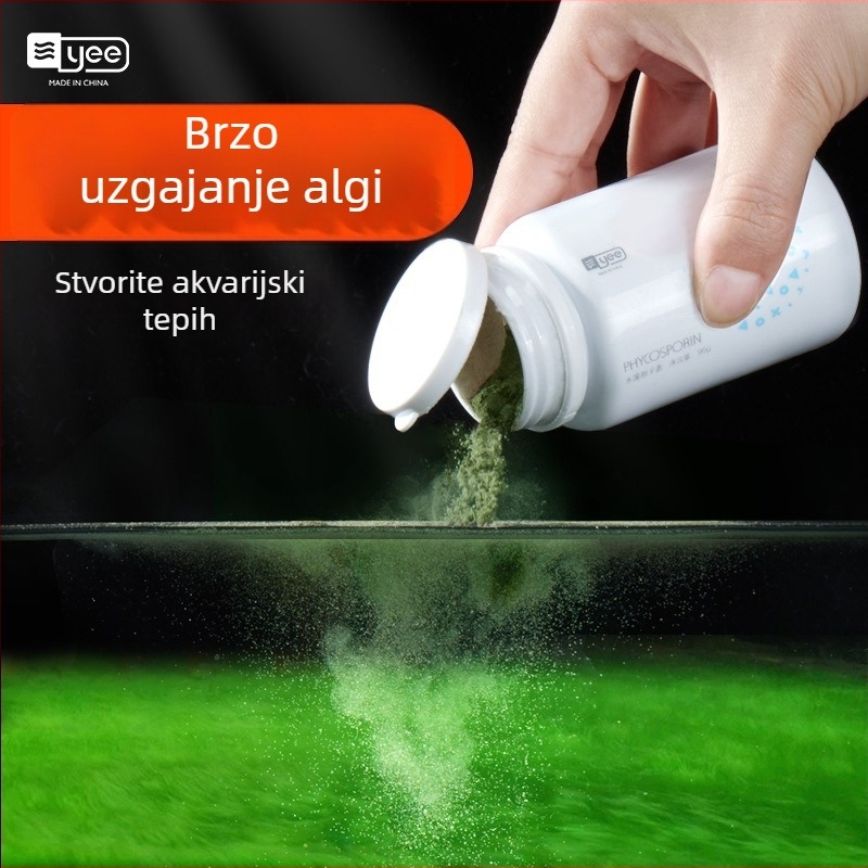 Yee Spore zelenih algi za akvarij, uzgoj dugih dlačastih algi, zelena mah za dizajn akvarija, hrana za zlatne ribice