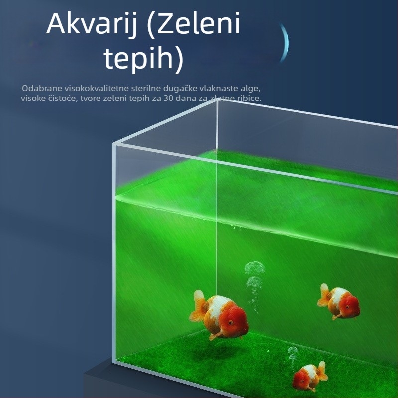 Yee Spore zelenih algi za akvarij, uzgoj dugih dlačastih algi, zelena mah za dizajn akvarija, hrana za zlatne ribice