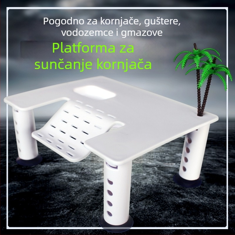 Platforma za penjanje i sušenje za brazilsku kornjaču, s plutajućim otokom za uređenje akvarija