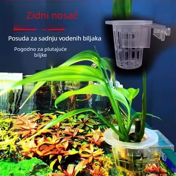 Zidna košara za uzgoj vodnih biljaka i hidroponske dekoracije za akvarij