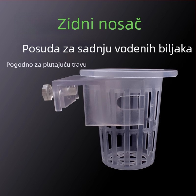 Zidna košara za uzgoj vodnih biljaka i hidroponske dekoracije za akvarij