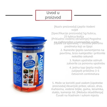 Water World Instantno ljepilo za akvarij – mahovina, vodene biljke, plutano drvo i koralji