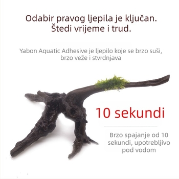 Water World Instantno ljepilo za akvarij – mahovina, vodene biljke, plutano drvo i koralji