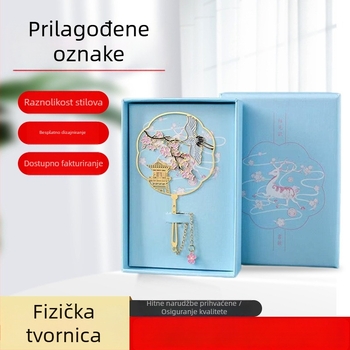 Metalni označivač stranica s prilagođenim kineskim stilom i klasičnim dizajnom — dar završetka studija studentima