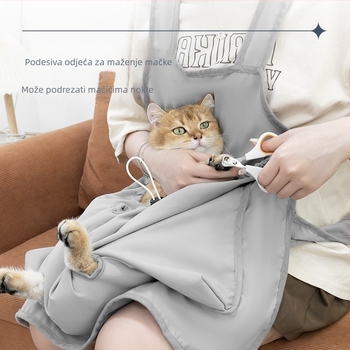 Cat Butler ljetna odjeća za maženje mačaka — zaštita od dlaka s otvorima za noge
