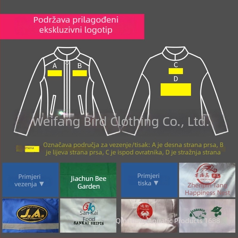 Set radne odjeće za prehrambenu industriju