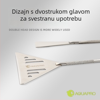 Nehrđajući čelična lopatica za pijesak u akvariju – alat za poravnavanje podloge i uređenje krajolika