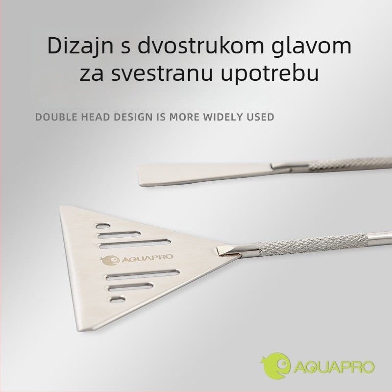 Nehrđajući čelična lopatica za pijesak u akvariju – alat za poravnavanje podloge i uređenje krajolika