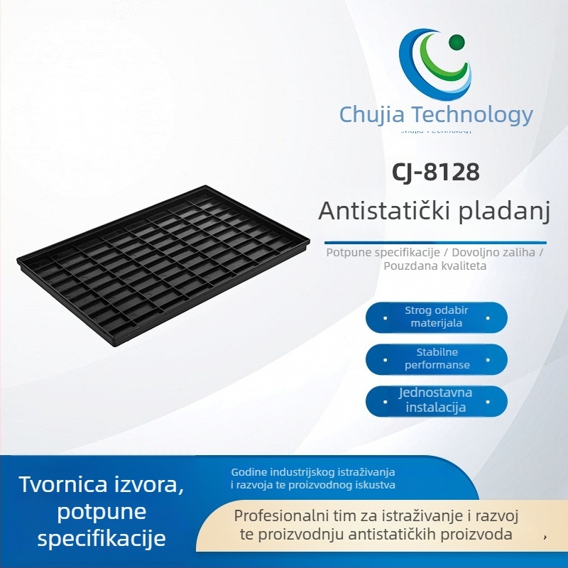 CJ-8128 Antistatična kutija s pretincima za elektroničke komponente, crna