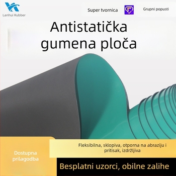 Antistatična podloga za radni stol, RoHS bez halogenih tvari, vodljiva gumena ploča, 2 mm/3 mm