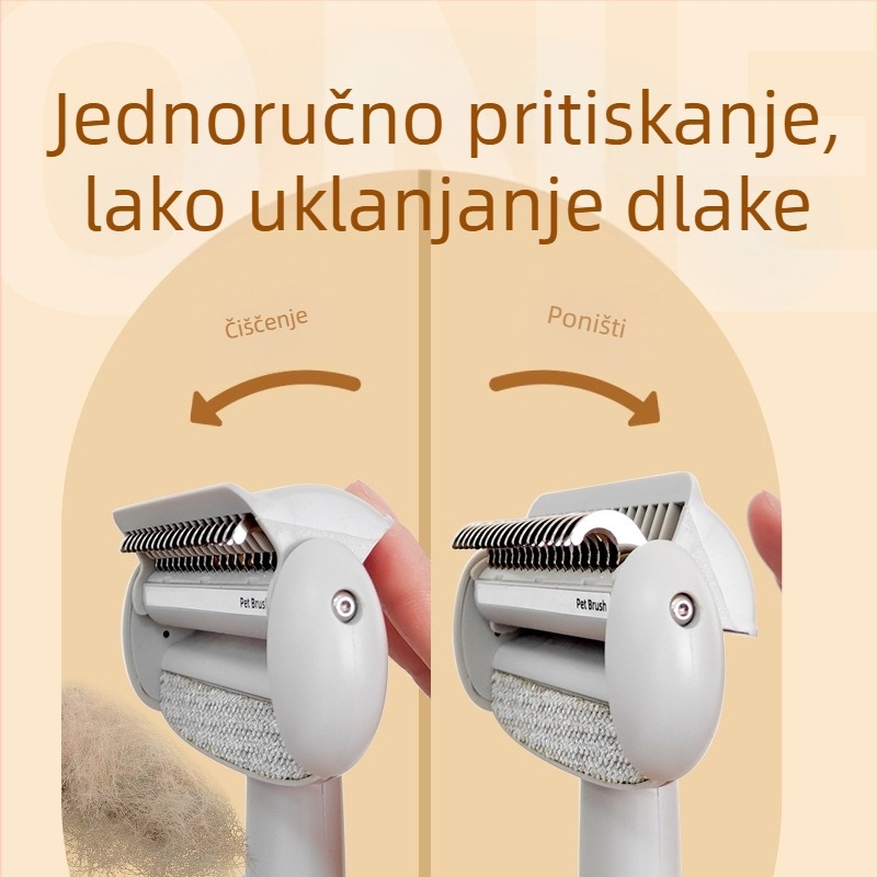 Novi češalj za kućne ljubimce – uklanjanje otpale dlake i razrjeđivanje čvorova za mačke i pse – alat za njegu dlake