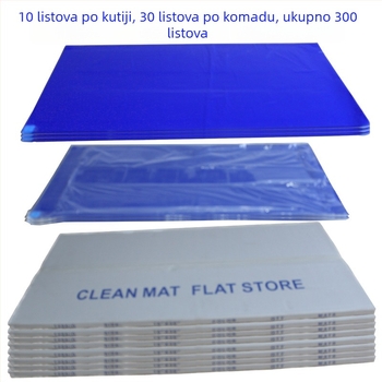 Plavi antistatični ljepljivi podni mat za čiste prostore, PU kaučuk, 60×90 cm (24×36 in), model NC004