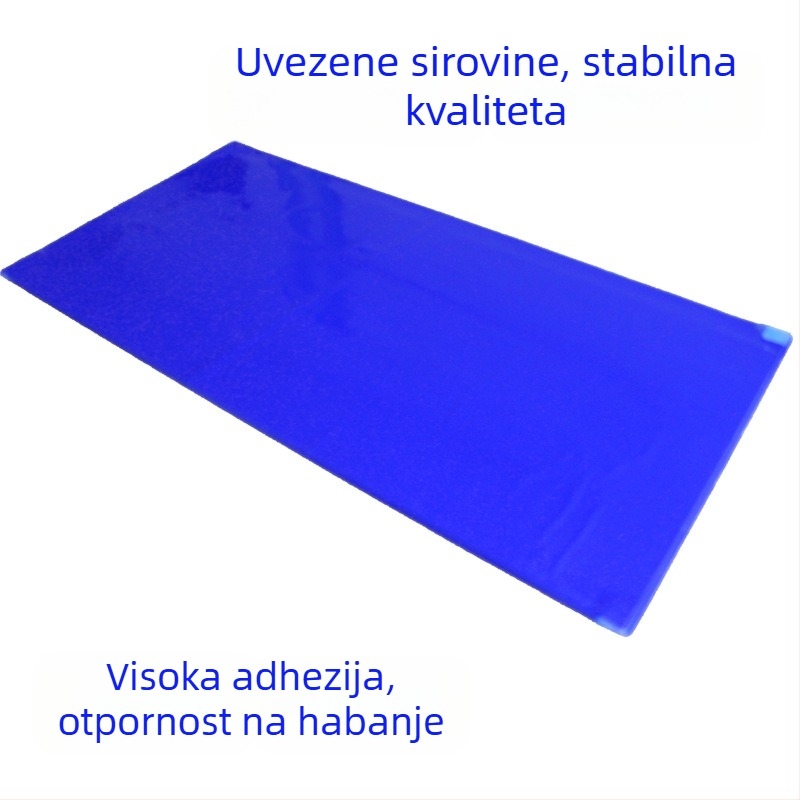 Plavi antistatični ljepljivi podni mat za čiste prostore, PU kaučuk, 60×90 cm (24×36 in), model NC004