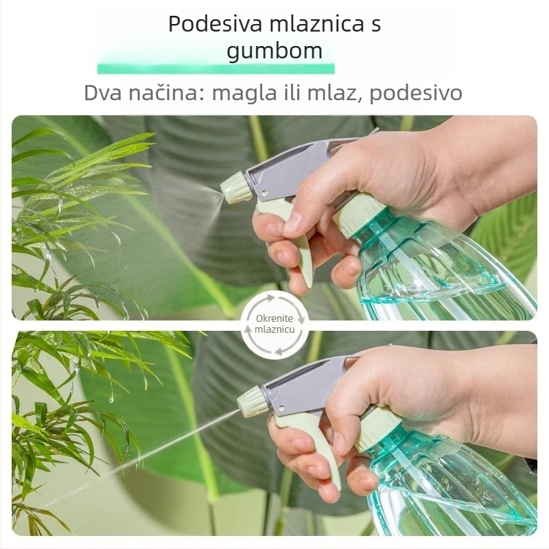 Višenamjenski raspršivač za zalijevanje, čišćenje i pranje stakla s ultra-finom maglom
