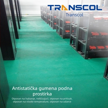 Antistatična gumena podloga 5 mm, otporna na habanje, za stolove i podove, protuklizna