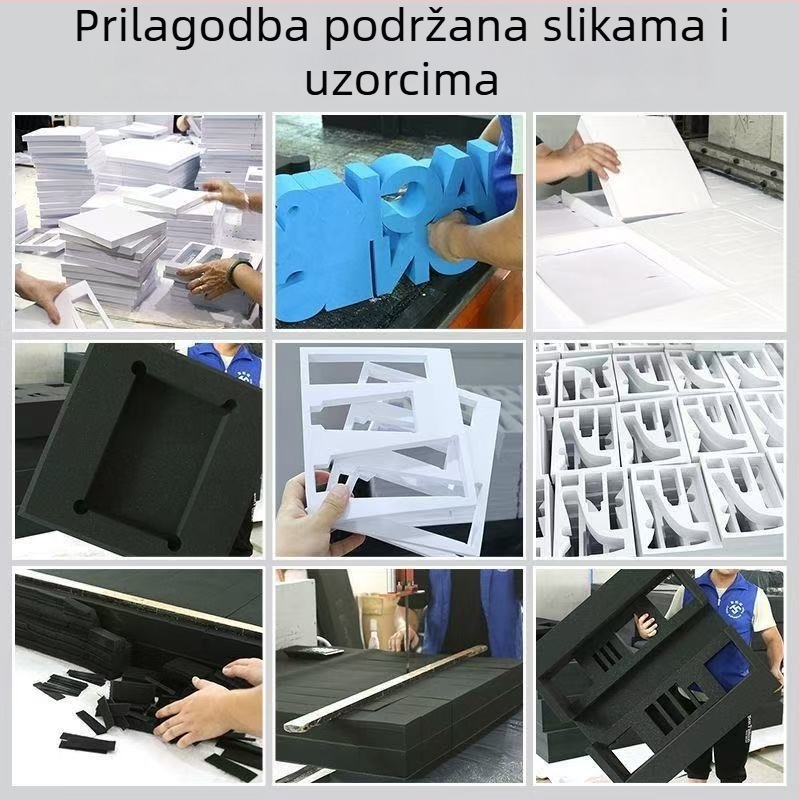 38° Crna antistatčna EVA pjena za zaštitu od udara, podloga za ploče na proizvodnoj liniji s ljepilom na stražnjoj strani