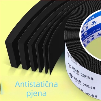 Crna antistatinska EVA pjena, amortizacijski jastučić za fotonaponske sustave