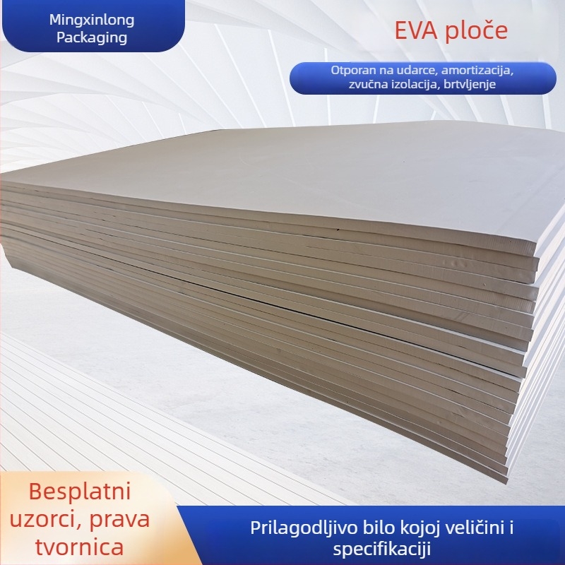Bijela EVA pjena ploča, antistatična, 60° EVA ploča, šarene brtvila i podloške za pakiranje