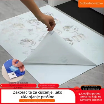 Prilagođeni laboratorijski mat za zaštitu od prašine, plavo-bijeli prozirni, odvojiva ulazna podloga za čiste prostore