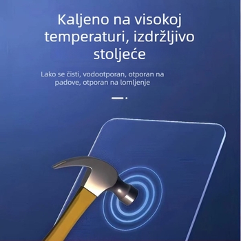 Podloga za miš od kaljenog stakla za igranje, anti-statična, glatka površina