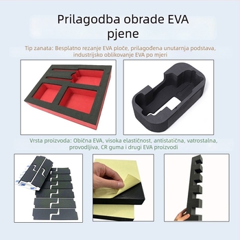 Visokodensitet EVA pjena za ploču, unutarnja obloga, prilagođena obrada, vatrootporna i antistatická EVA pjena