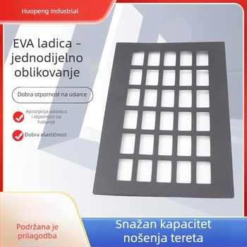 Prilagođena antistatična EVA pločica s nepravilnog oblika ugraviranim tlmičem za šokove i podlogom od pjene za pakiranje