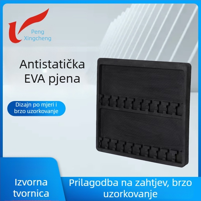 Antistatična EVA obloga s konturirano oblikovanim pjenastim unutarnjim podrškom za apsorpciju udara