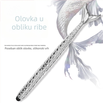 Stylus s ribljim oblikom za dodirni zaslon, za učenike i uredske pisanje, otporan na padove i habanje, kompatibilan s Apple i Huawei uređajima.