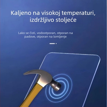 Podložak za miš od kaljenog stakla za igranje, mali format, jednostrana, glatka antistatična površina, Full HD