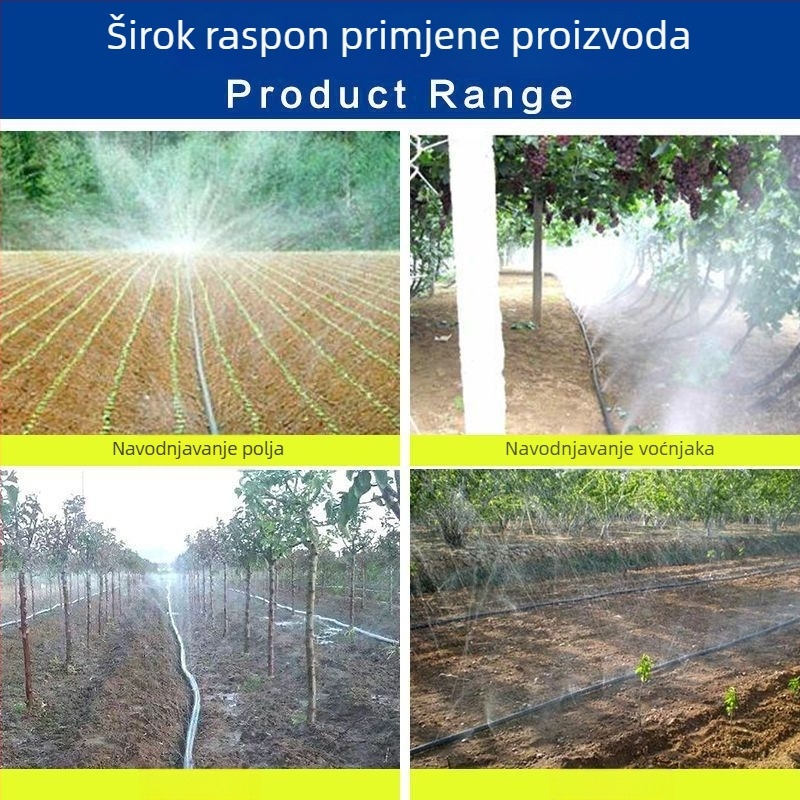 Glavni crijevo za mikroprskanje i navodnjavanje kap-po-kap, raspršivanje i atomizirano navodnjavanje, 1-inčni glavni crijevo