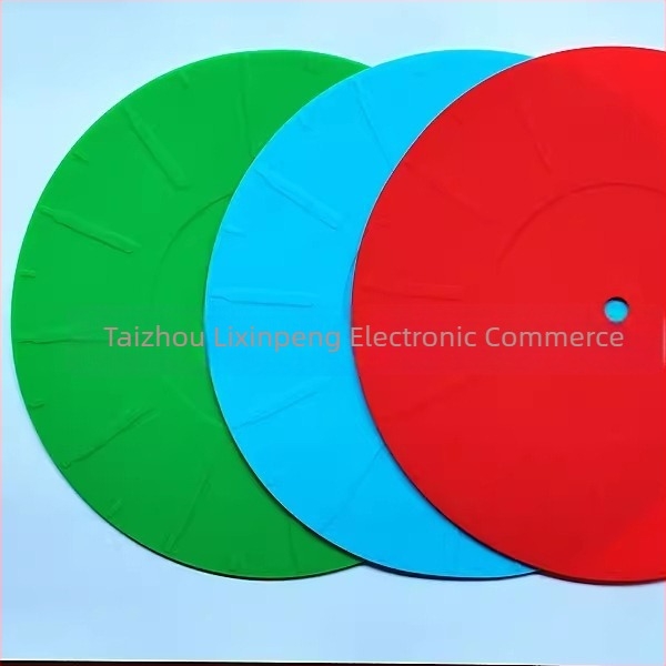 170 mm anti‑statična podloga za vinilni gramofon LP – silikonska i gumena podloga, boje za izbor
