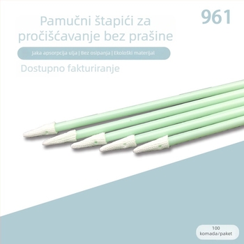 Bezprašni pamučni štapići s spužvastim vrhom za antistatično čišćenje inkjet pisača i pisača velikog formata