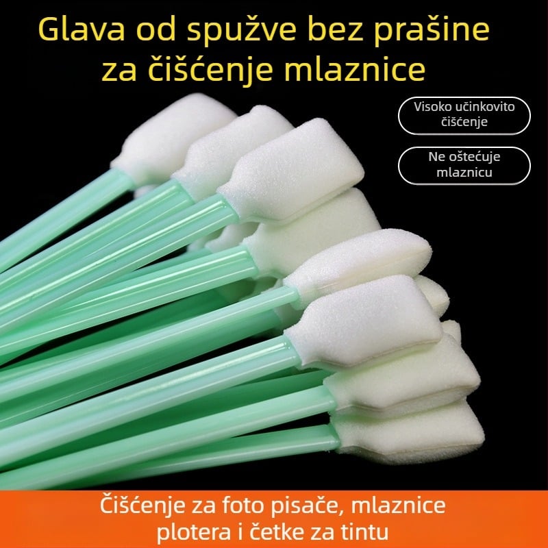 Bezprašni čisti vate tamponi za ink‑jet pisače i laserske leće