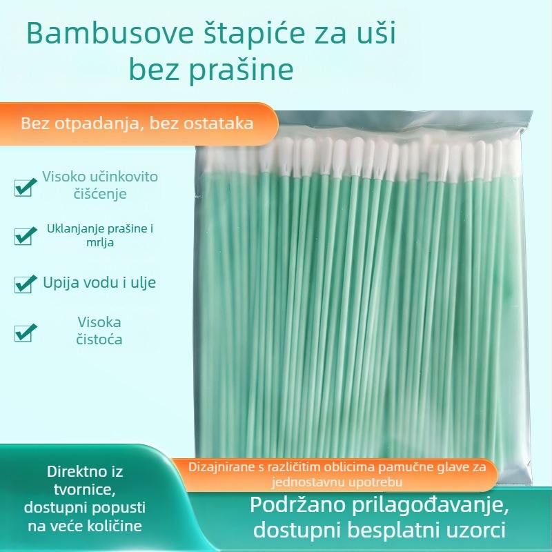 Glava od poliuretanske spužve visoke gustoće za bezprašno brisanje, čišćenje precizne opreme, antistatički štapić