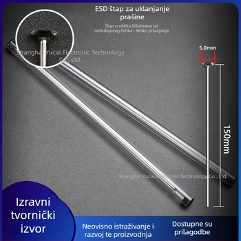 ESD kišobran oblik prst za uklanjanje prašine, nehrđajući čelični štap 150 mm × 5 mm, čistilno ljepilo štapić, antistatičan