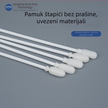 Bezprašni pamuk štapić za čišćenje leća, antistatijski, sterilno, za elektroniku