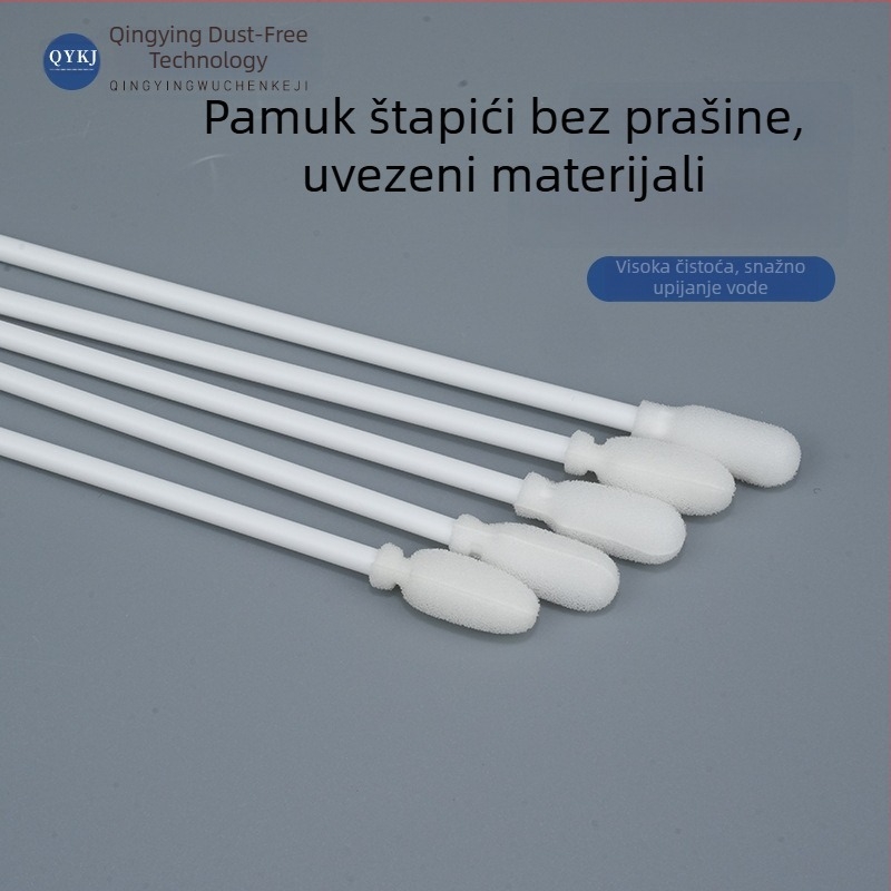 Bezprašni pamuk štapić za čišćenje leća, antistatijski, sterilno, za elektroniku