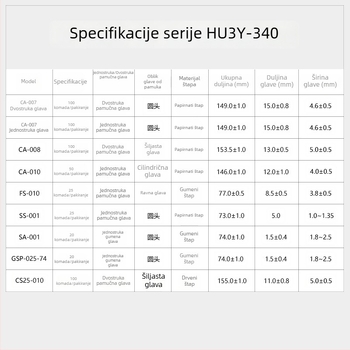 HUBY SS-001 Čista pamučna štapić za optičko čišćenje, antistatičan, bez prašine, Sanyo stil