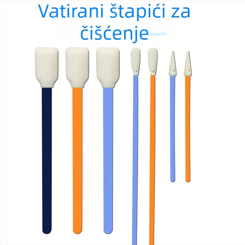 Štapić za čišćenje mlaznice industrijskog inkjet pisača, anti-staticki, sunđer za upijanje ulja, narančasto crveno i plavo
