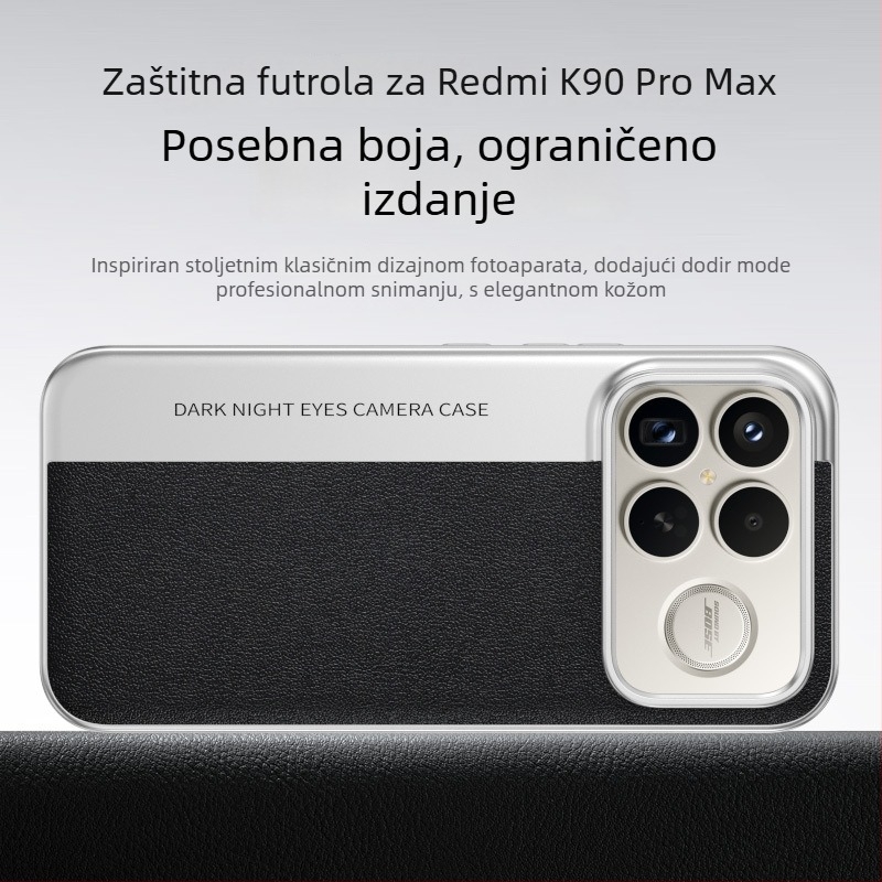 Futrola za Redmi K90 Pro Max u stilu kamere, s kožnom teksturom, ograničena boja, otporna na padove