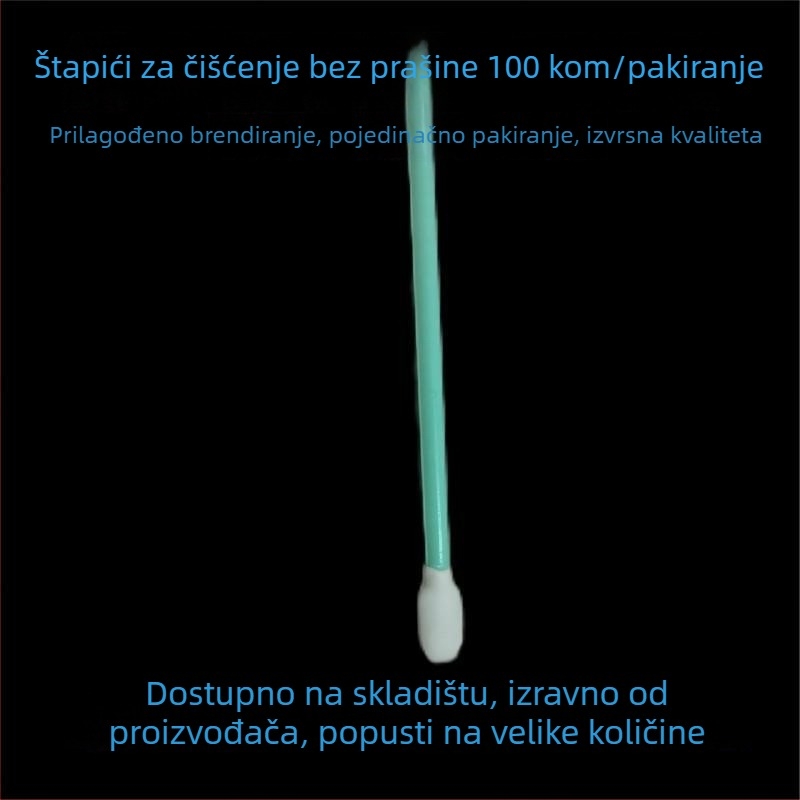 HX847C Antistatički industrijski čistilni štapić s jednoraznim tekstilnim vrhom