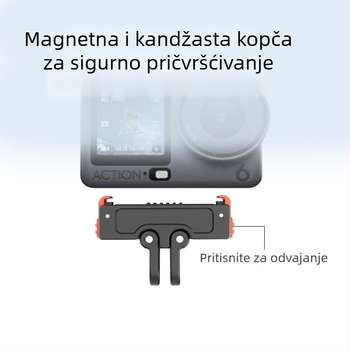 Magnetna baza s brzim otpuštanjem od aluminijske legure za Action6 i Osmo sportske kamere