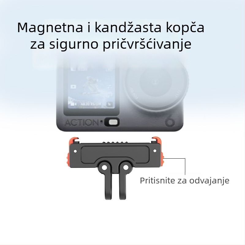 Magnetna baza s brzim otpuštanjem od aluminijske legure za Action6 i Osmo sportske kamere