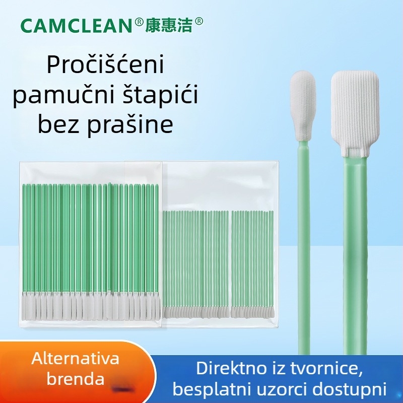 Bezprašni štapići za čišćenje za čiste prostore i laboratorije, Klasa 100/1000