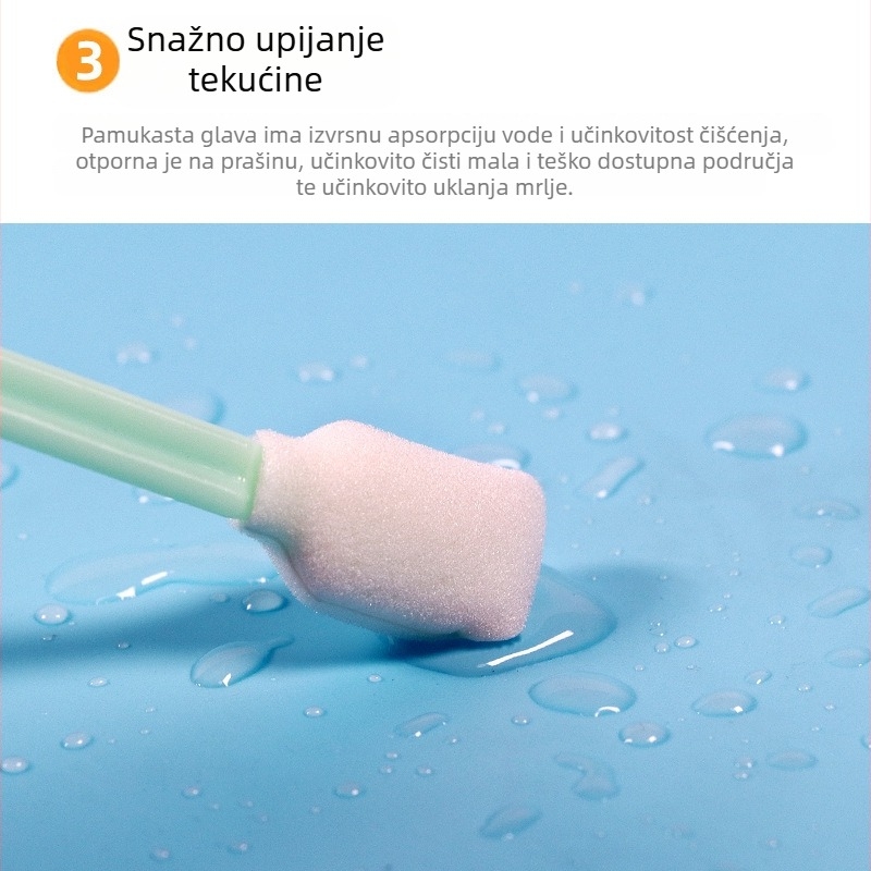 Industrijski tampon za čišćenje bez vlakana za laserske leće, mlaznicu stroja za bojanje i špongu za čišćenje tinte