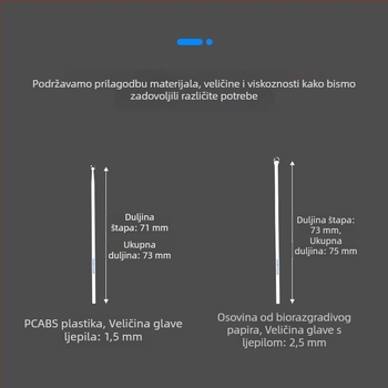 SY-101 Visoko viskozna ESD ljepilna štapić za čišćenje kamera leće — uklanjanje prašine bez ostatka